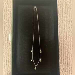 Tiffany & Co five tear drop sterling silver necklace